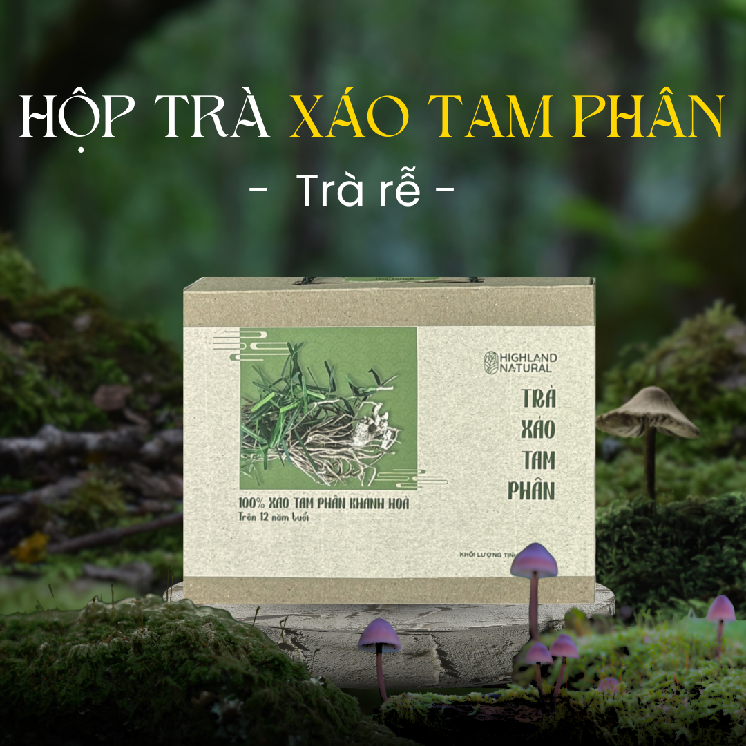 Trà rễ xáo tam phân 100G